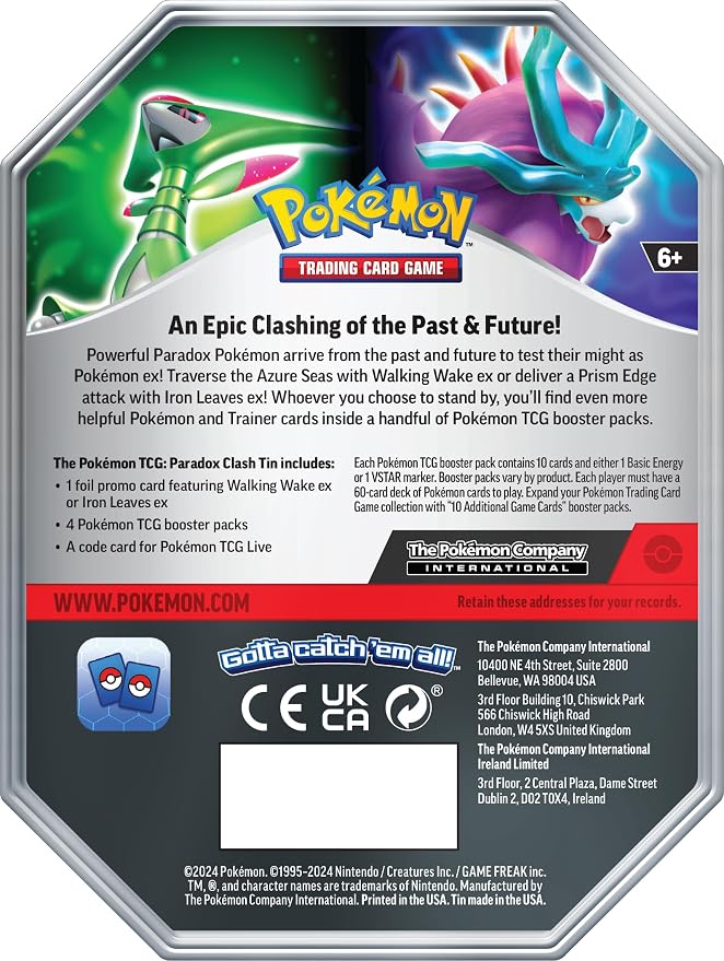 POKEMON TCG: Paradox Clash TIN: Iron Leaves EX miniatura 3