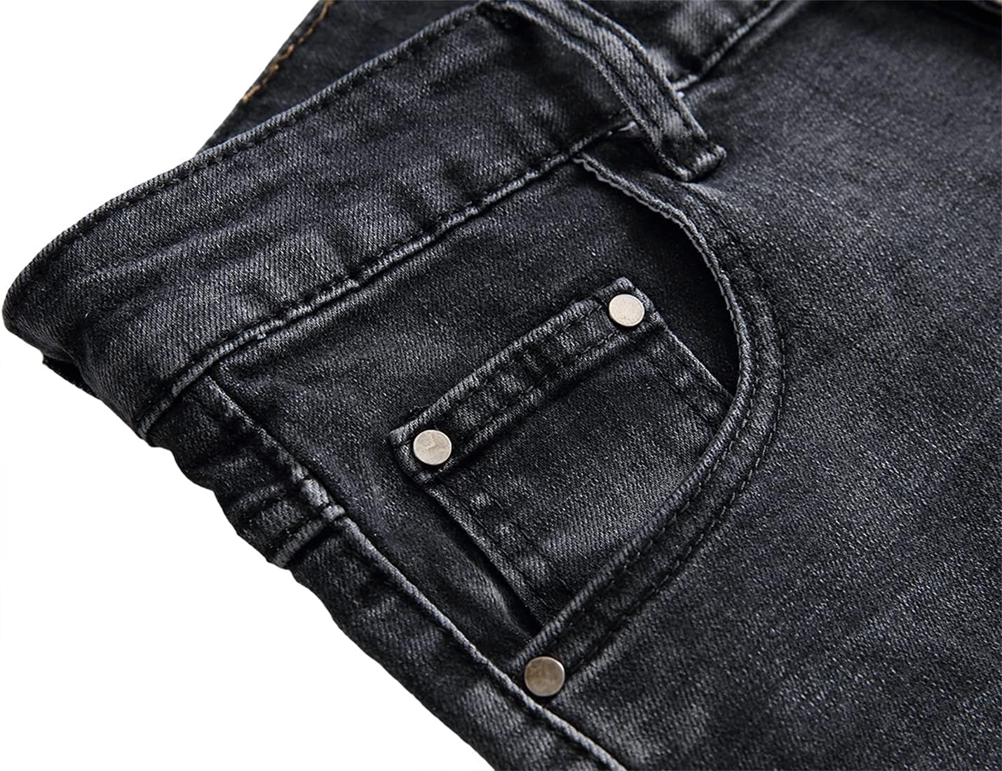 Enrica Men's Casual Printed Regular Fit Ripped Denim Shorts - Image 3