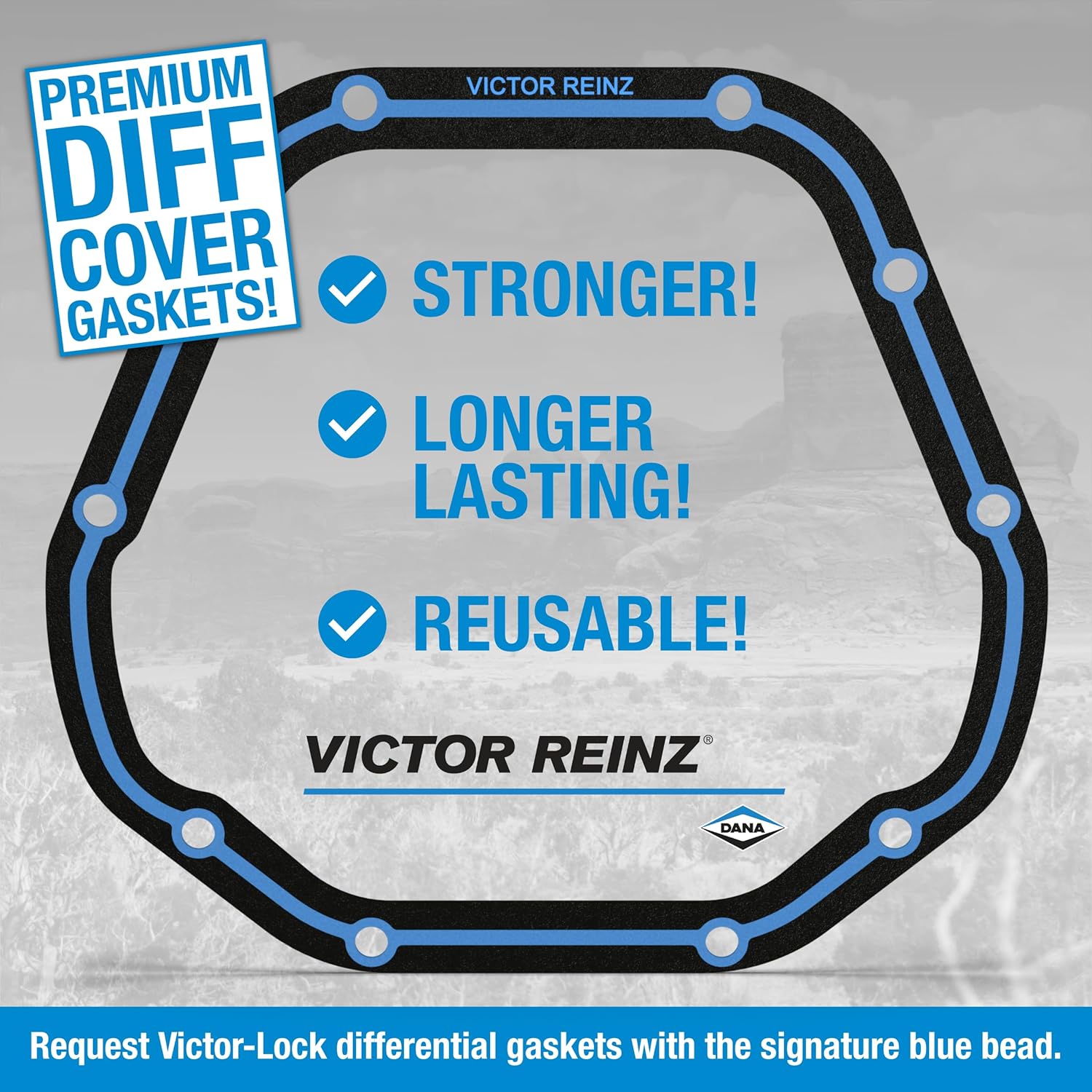 Victor Reinz 71-20049-00 Differential Cover Gasket Compatible With Ford 9.75" Axle