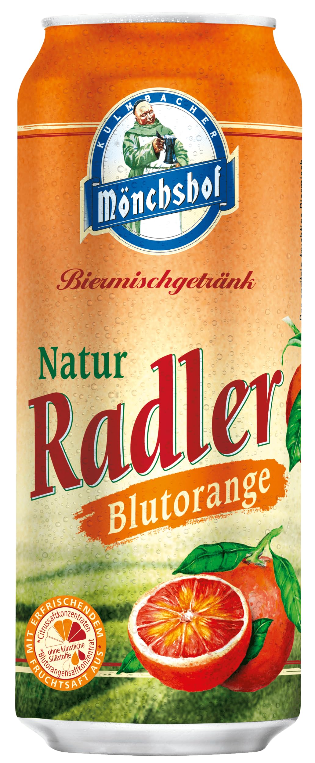Mönchshof Natur Radler Blutorange - 24 Dosenbiere 0,5 l EINWEG (24 x 0,5 l)