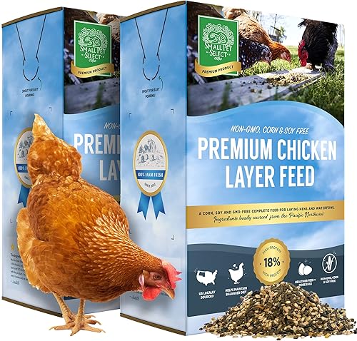 Small Pet Select Pellets de alimentación de capas de pollo  18% nivel de proteína  Sin maíz, sin soja, sin OMG  Ingredientes naturales de origen