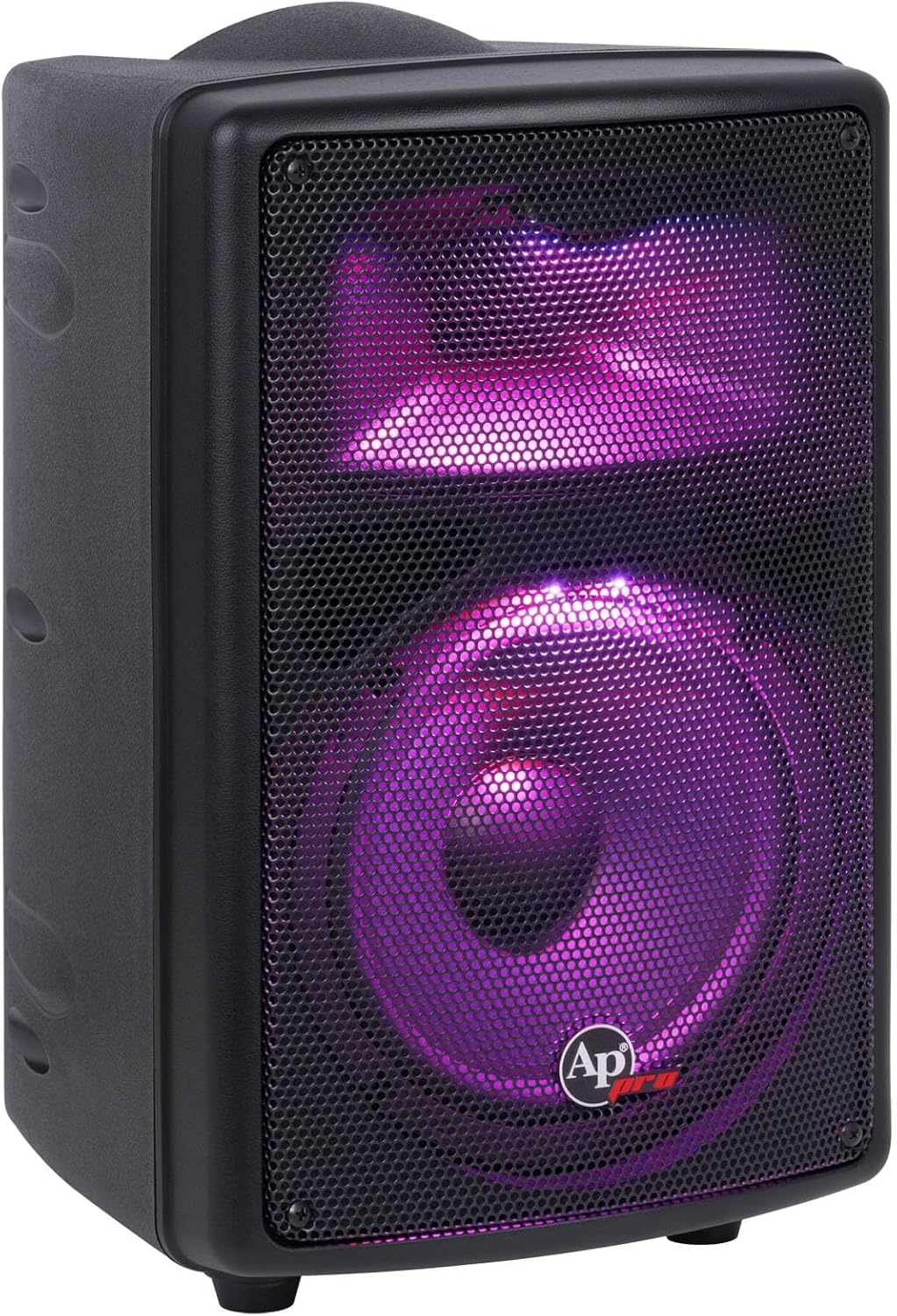 Audiopipe DJAP-B895BT with purple LED lights active