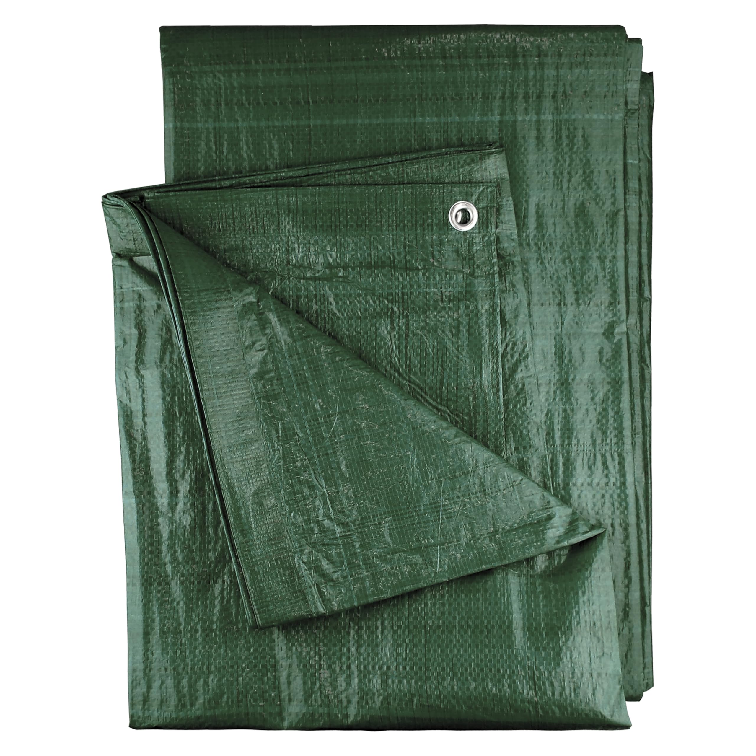 Cost Wise Green Waterproof Forest Tarpaulin/Builders Tarp/Camping Ground Sheet Cover Up, 3M X5m (9.75Ft X 16Ft) Aluminium Eyelets Every 1M,Strengthened Hems,Recyclable Material