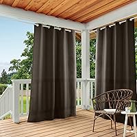 Vista 36 de Exclusive Home Curtains - Cortinas con ojales para interior y exterior, 2 paneles de cortina