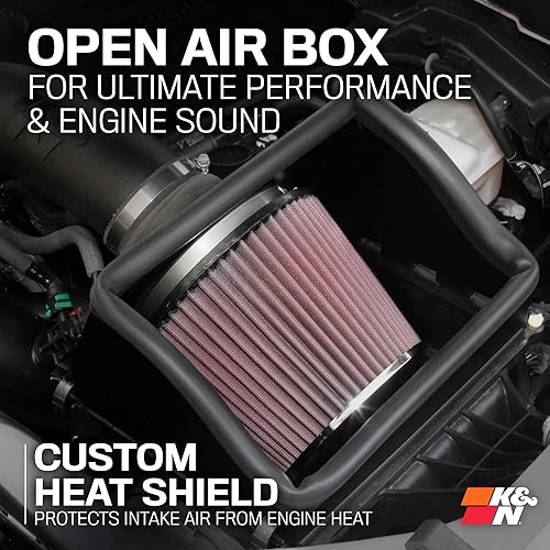Miniatura 7 de K&N - sistema de admisión de aire frío Alto rendimiento, aumenta la potencia Compatible con FordLincoln 2017-2019 (Expedition, F150, F150 Raptor,