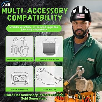 Aolamegs Construction Hard Hats for Men OSHA Approved - ANSI