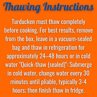 Creole Food Turducken (Boudin, 5lb) - Gourmet Stuffed Poultry Delight - Pre-Seasoned and Ready for Cooking to Simplify Your Holiday Cooking - A Suculent Trio of Turckey, Duck, and Chicken - Elevate your Holiday Dining Experience and Savor the Incredible Flavor and Depth in Every Bite