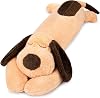 39 inch Long Dog Plush Pillow Cute Puppy Plush Stuffed Animal Pillow, Stuffed Labrador, Sleeping Hugging Plush Pillow Stuffed Toy Cuddly Puppy Doll Toy Fluffy Toys for Kids Adults Birthday Brown