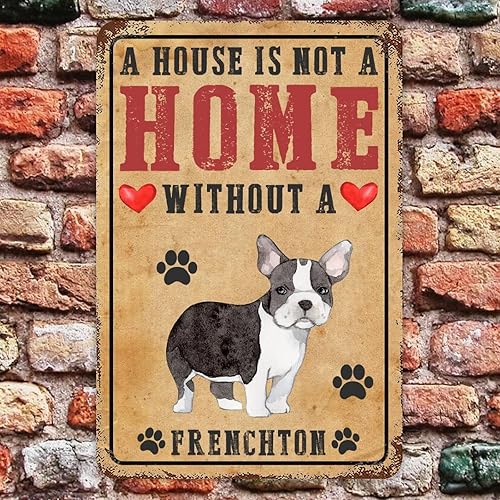 Vista 77 de Letrero de metal con texto en inglés «A House is Not A Home Without A Dogo Argentino» («A House is Not A Home Without A Dogo Argentino»)
