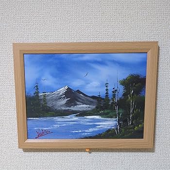 Amazon.co.jp: 絵画／風景画／山／アクリル／インテリア