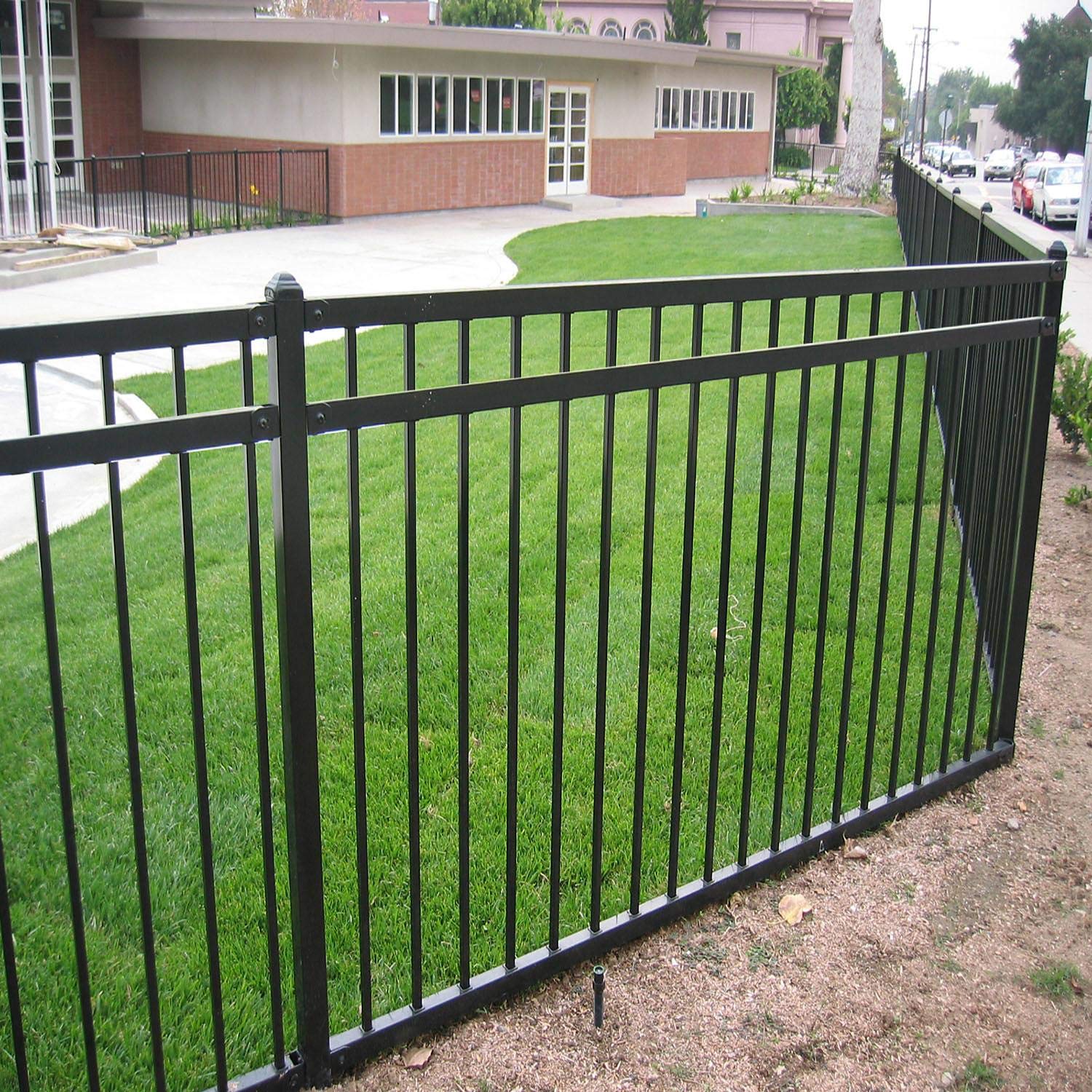 XCEL Fence Black Steel AntiRust Fence Panel Vail Style DIY Installation