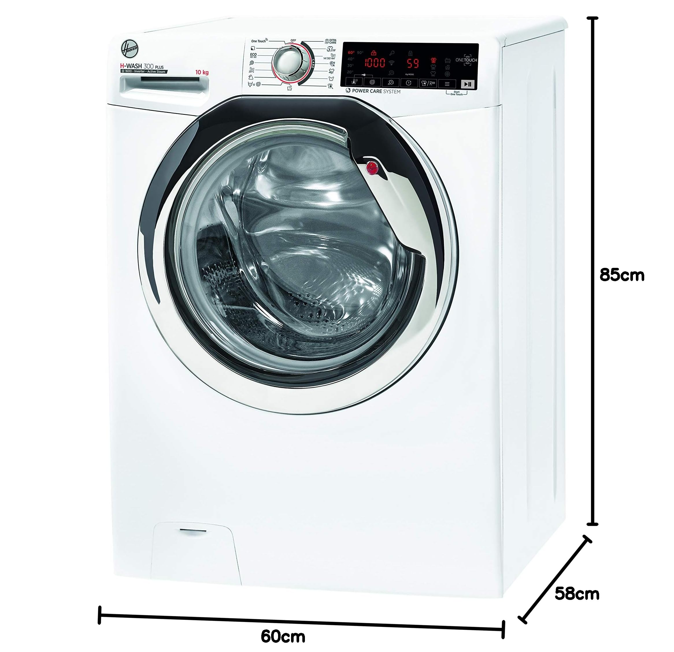 Lavatrice Hoover H-WASH 550 10kg - Classe A-20%, 1600 Giri, Con App HOn, Programmi Vapore E Allergie Care - Foto 9