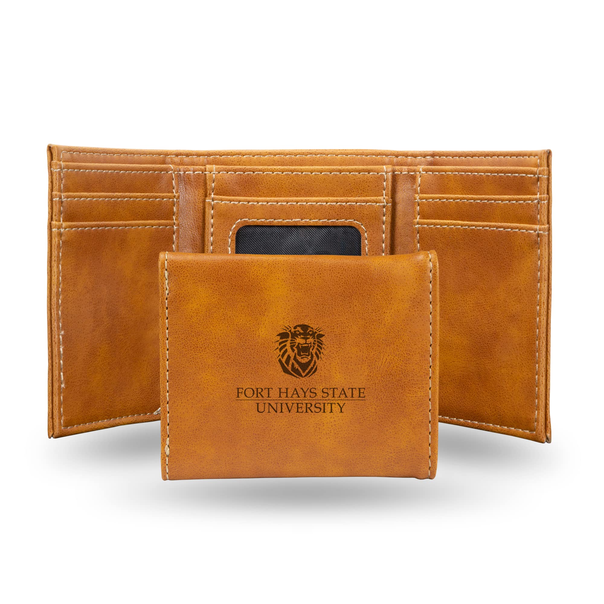 Rico Industries NCAA Laser Engraved Trifold Laser Engraved Tri-Fold Wallet - Men's Accessory