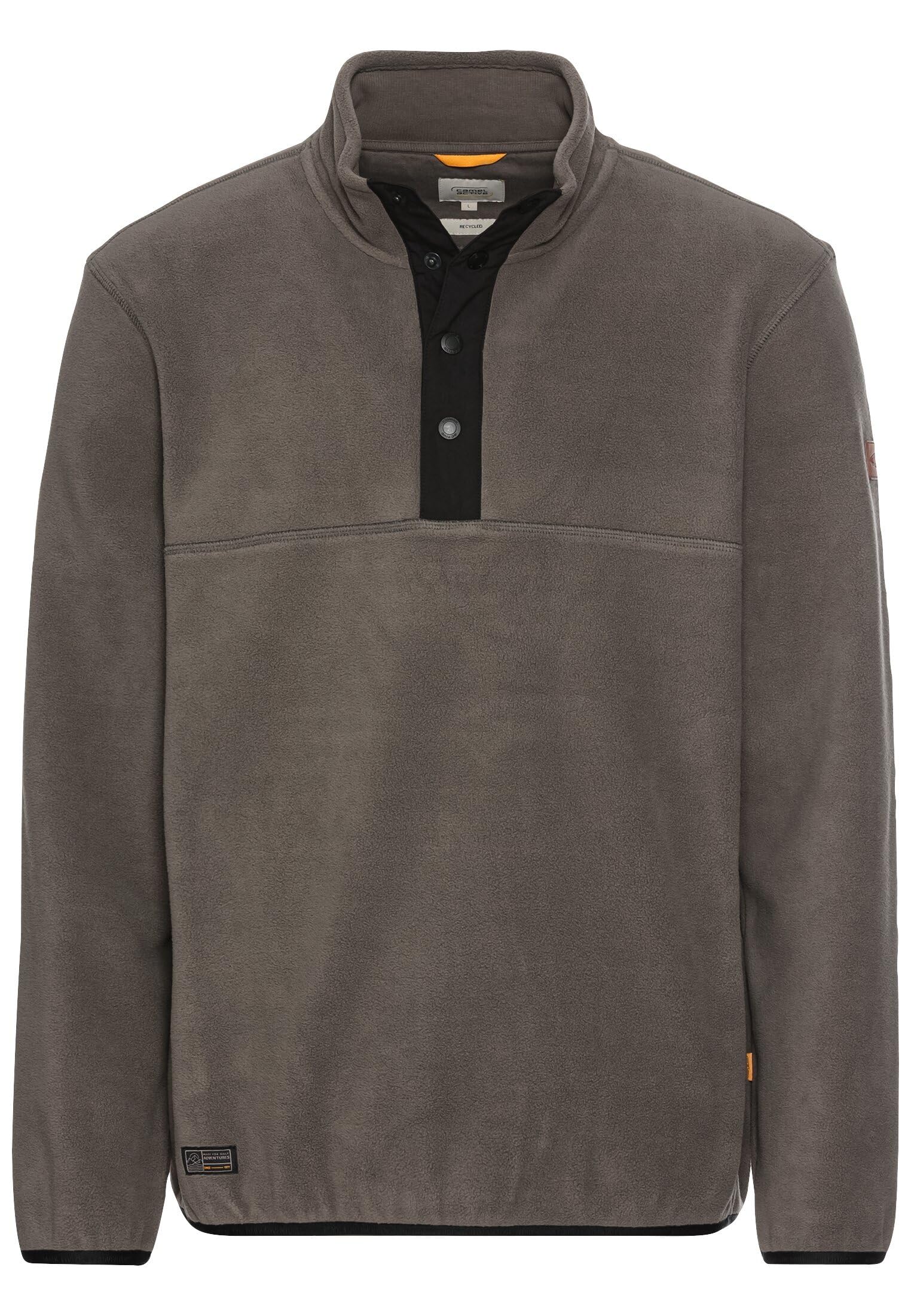 camel active Herren Fleece Troyer aus recyceltem Material