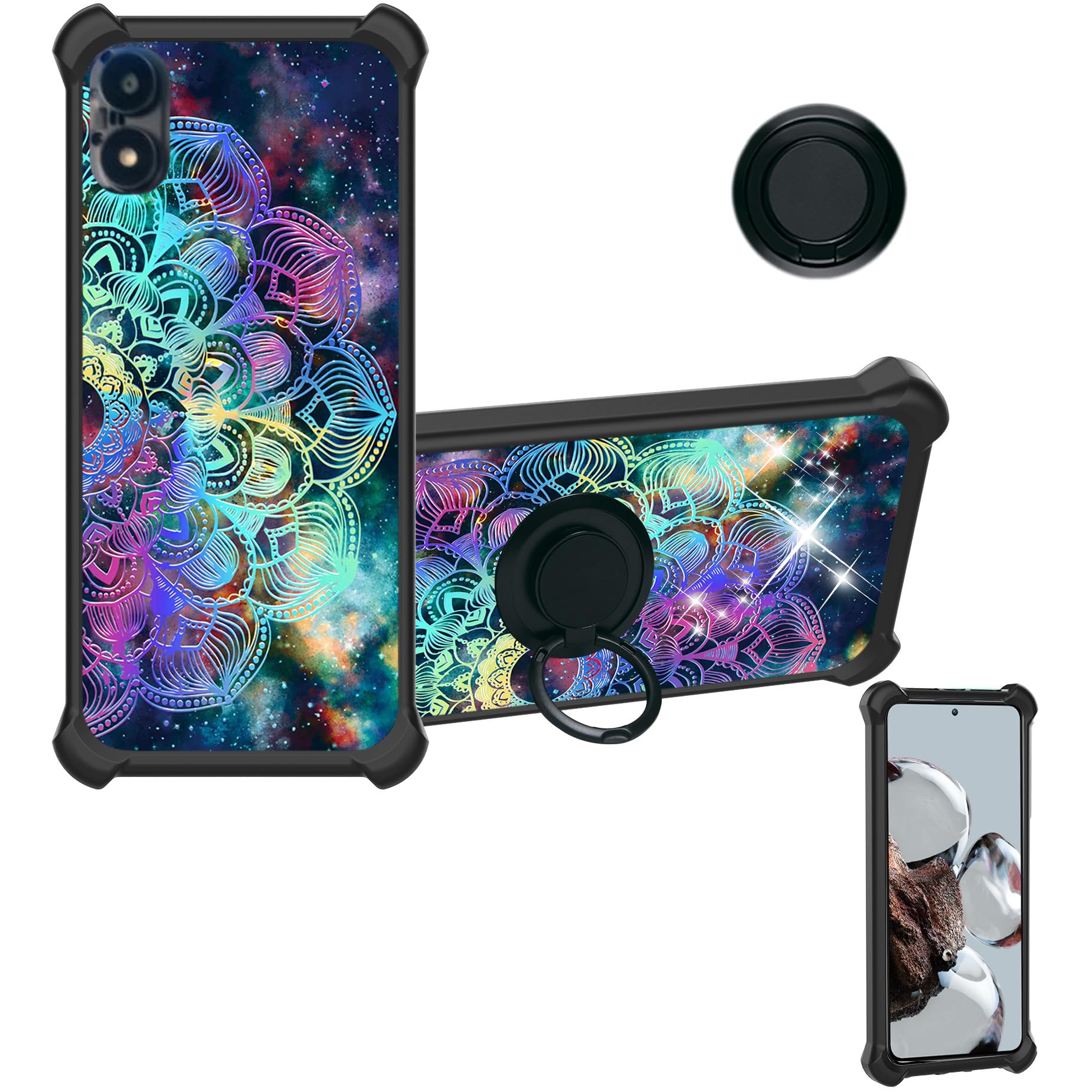 Amazon.com: Aroepurt Case Compatible for Foxx FOXXD A67L Phone Case Cover  [with Tempered Glass Screen Protector][Hard PC + Soft Silicone][Ring  Support] [Colorful Reflect Light] IMDH-HTT : Cell Phones & Accessories