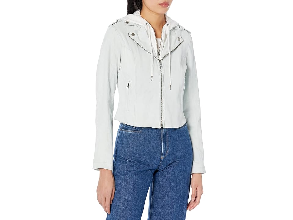 jakett NEW YORK Molly Washed Suede (Ice Blue) Women's Clothing INTERNATIONAL SHIPPING