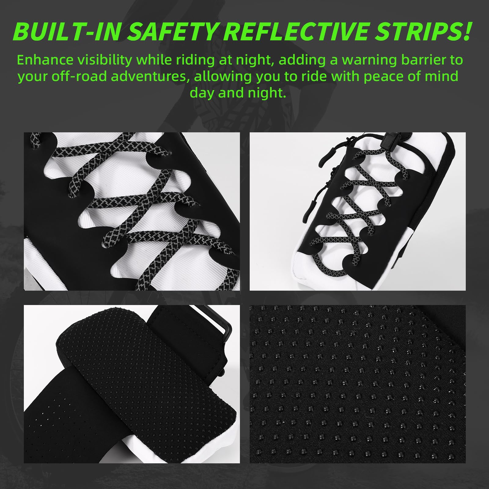 Bolsa Cuadro Moto, Poliéster Resistente al Desgarro Funda Telefono Bicicleta Diseño con Tapa Magnética Funda para Bicicleta para Surron Talaria y E-Ride Pro Vehículos Eléctricos y(Plata)