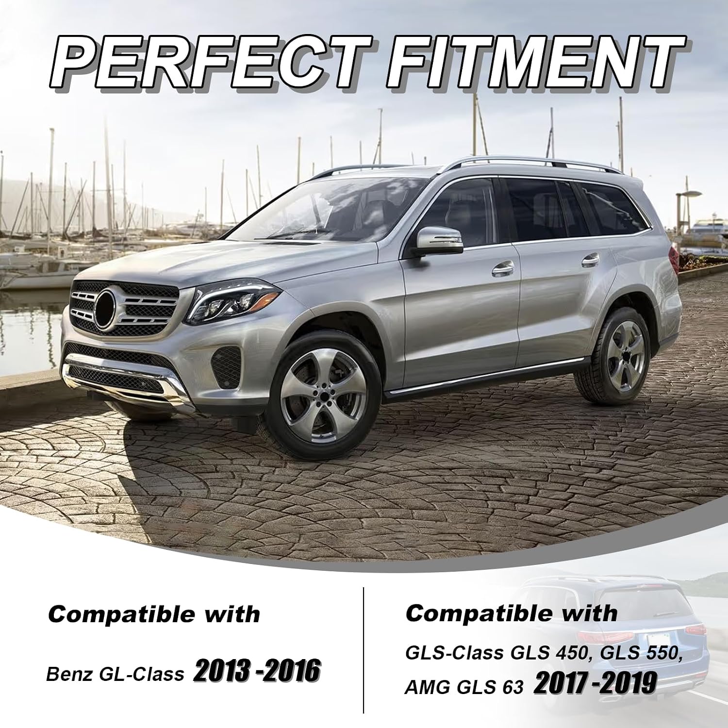Rain Guards Window Visors for Benz GL450 GL550 2013-2016 & GLS450 GLS550 2017-2019