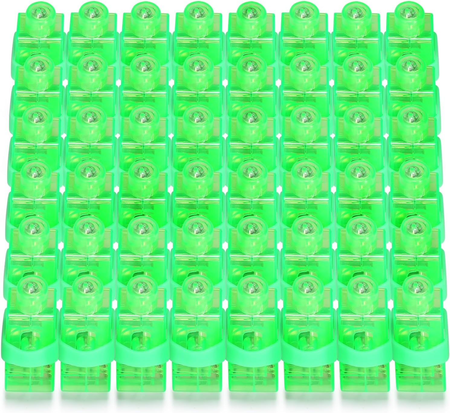 50Pcs Finger Lights, Green Finger Flashlights for Kids, Glow in the Dark Party Favors Bulks - LED Rave Laser Toys for Easter Back to School Classroom Prizes Halloween Christmas