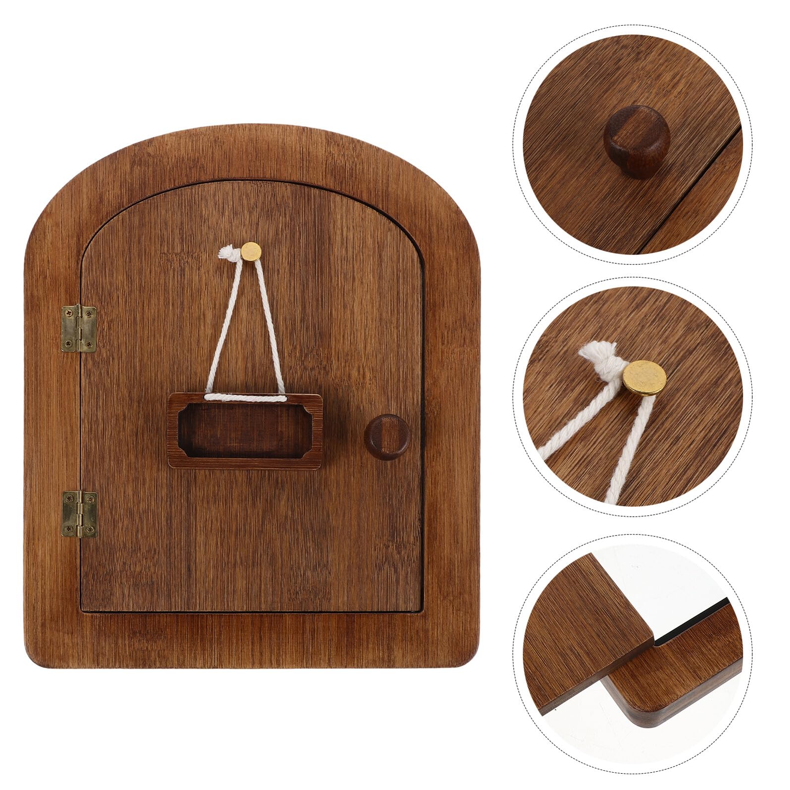 Puerta para Gatos de Madera Diseño Arqueado para Interior | Solución para Gatos y Animales Pequeños, Ventilación Cómoda, Uso en Hogares Varias Mascotas