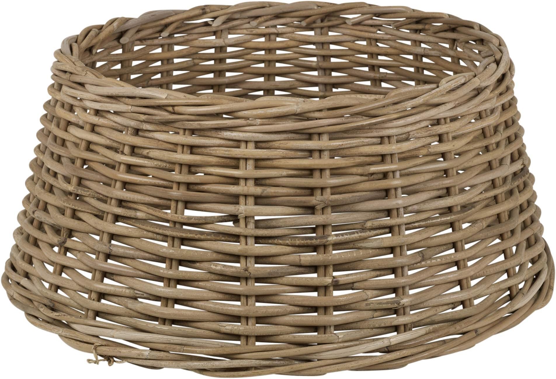 Large Christmas Tree Wicker Skirts Natural Bamboo (Natural Bamboo)