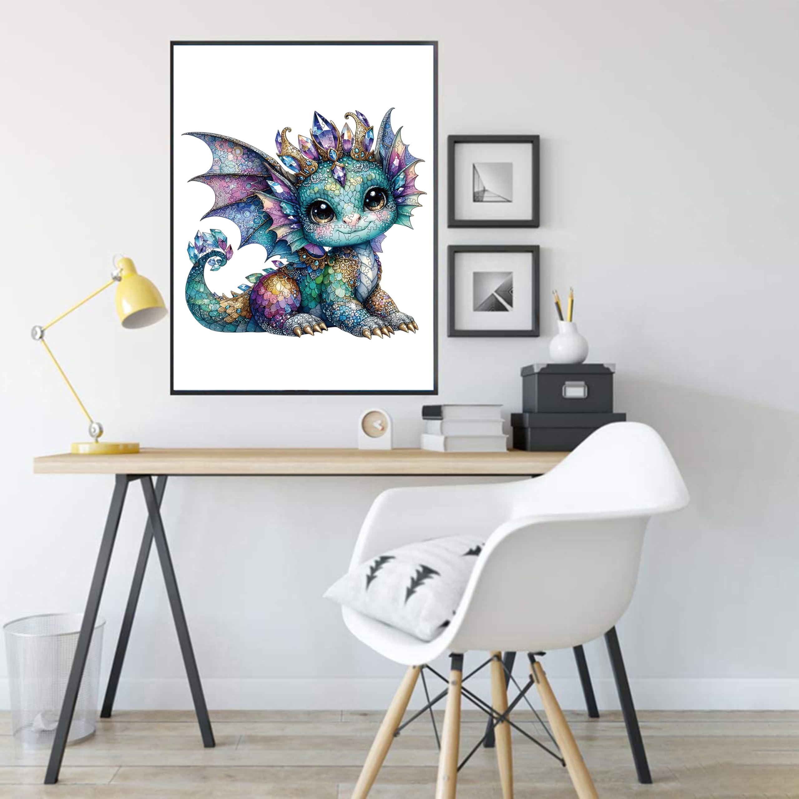Wooden Puzzles for Adults 200 pcs Dragon Wooden Jigsaw Puzzles for Adults,Irregular shape animal puzzle, Puzzle 3, 200 Pieces - Image 7