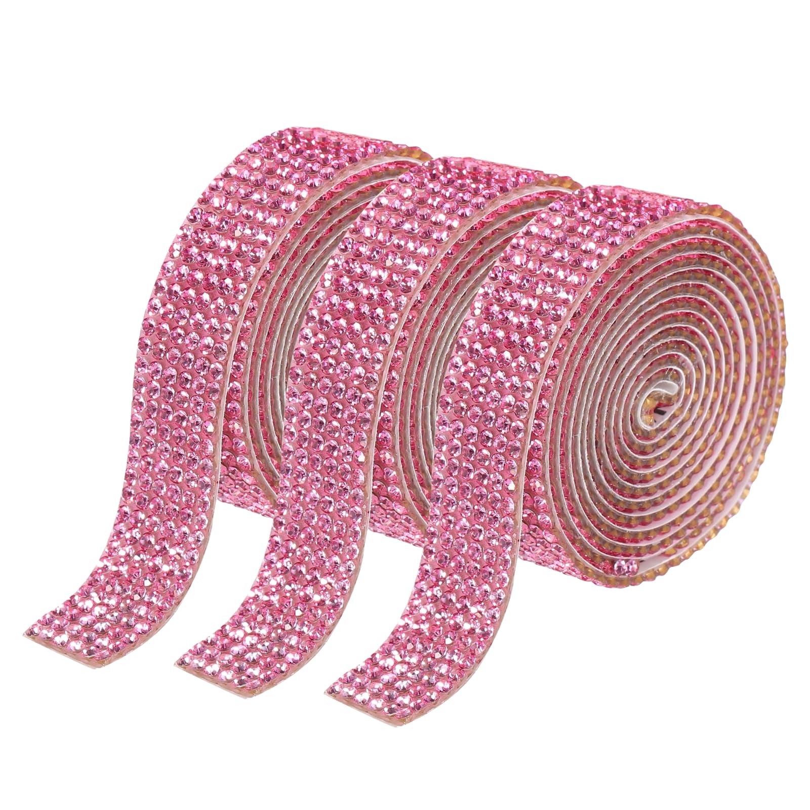 Ruban auto-adhésif en strass 8mm rose pour décoration de gâteau de mariage