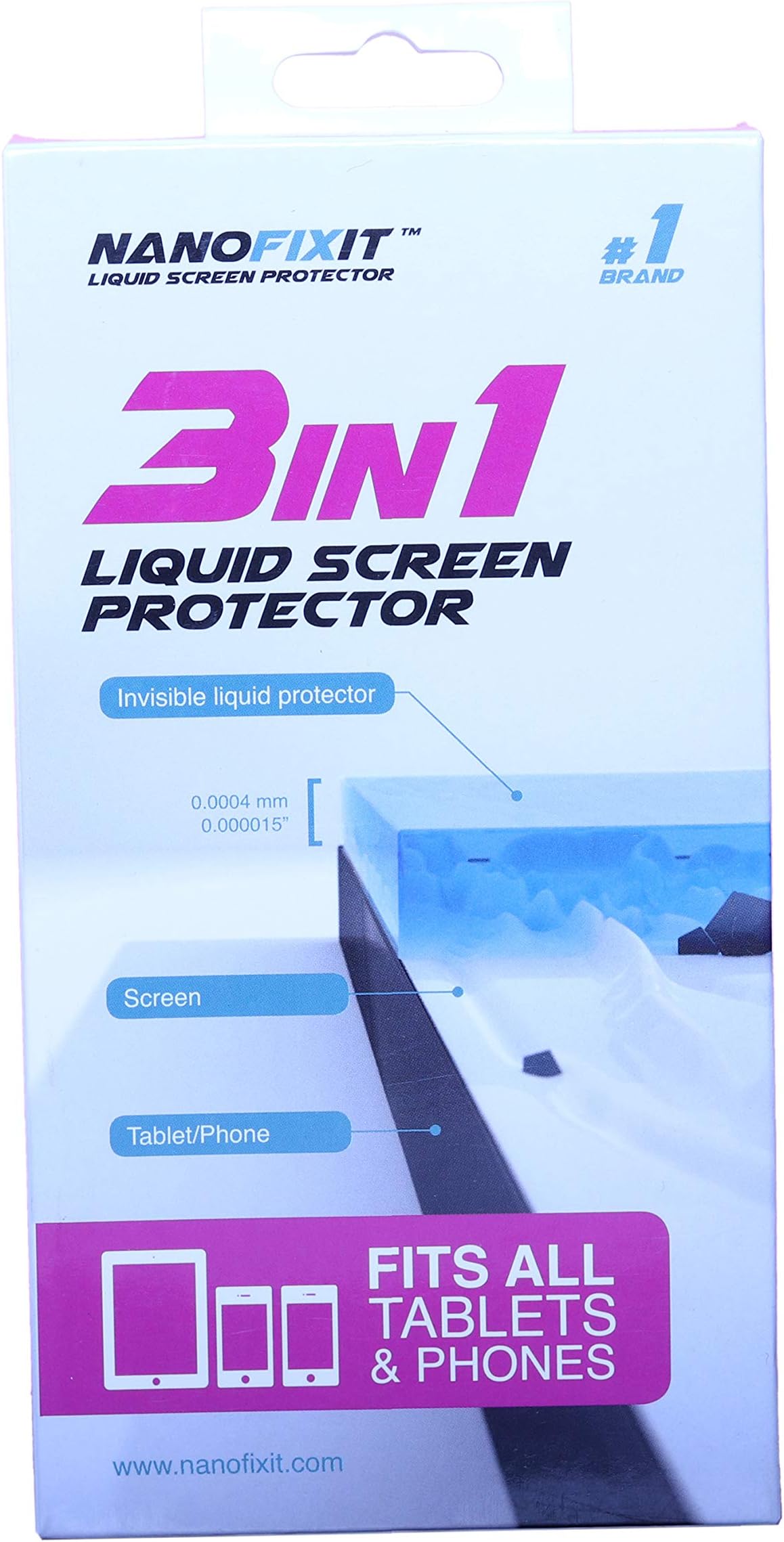 Nanofixit 3 in 1 Liquid Screen Protector for All Phones and Mobile Tablets