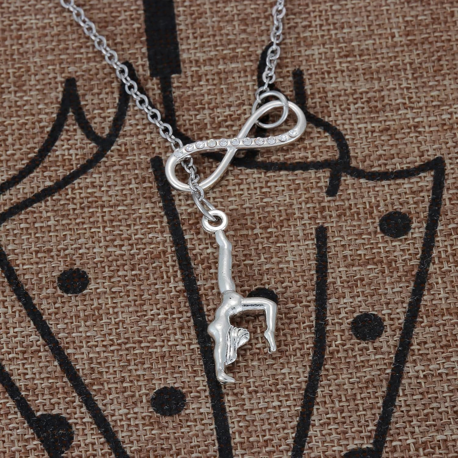 Kivosliviz Gymnastics Necklace for Teenager Gymnast Teen Gymnastic Women Gymnastics Charm Necklace - Image 6