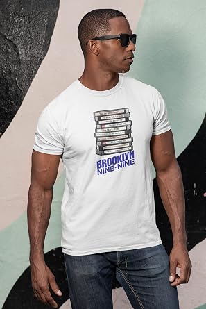 Pop Threads Brooklyn 99 Inspired Short Sleeve T-Shirt for Fans Black M