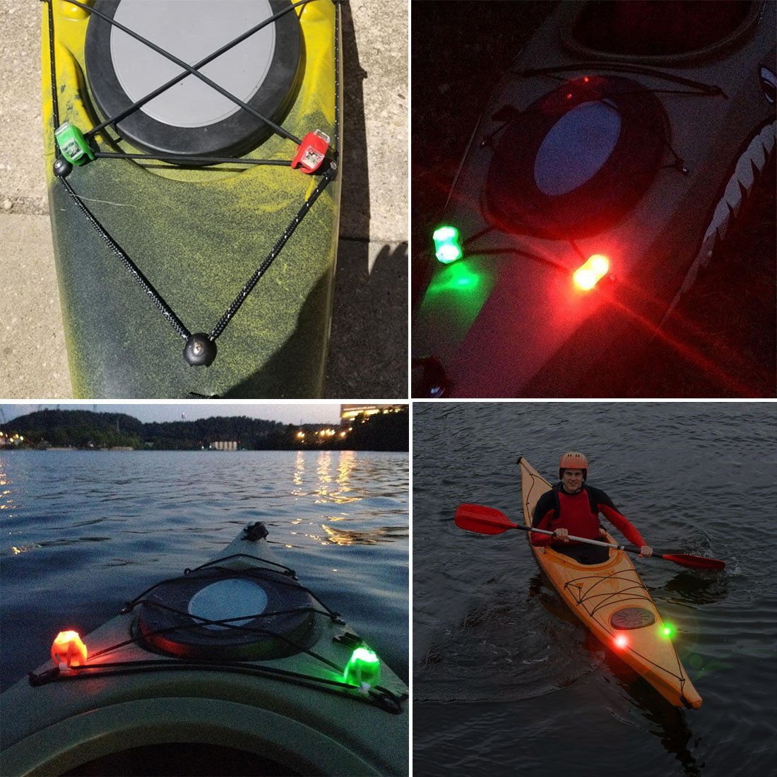 Botepon Battery Operated Kayak Navigation Lights, Marine Led Boat