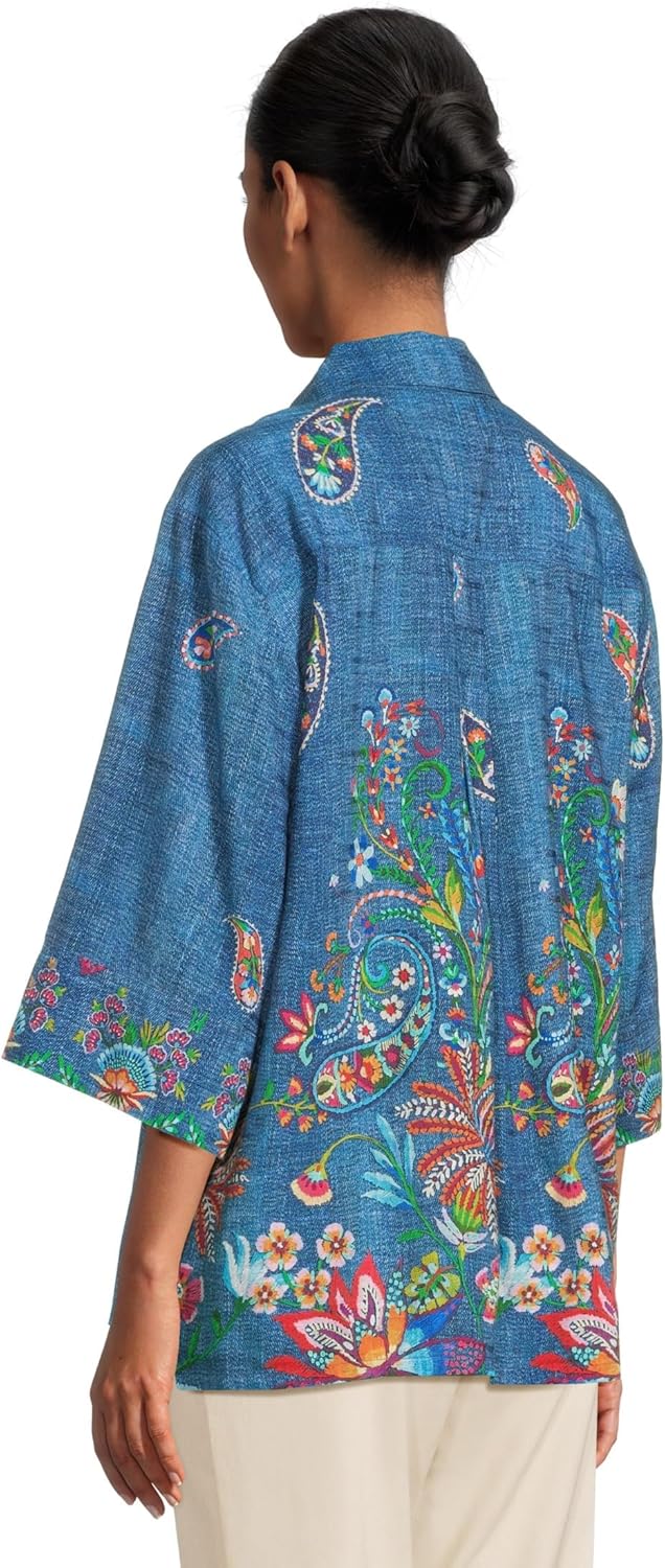 Johnny was Womens Kimono Sleeve Shirt - Image 3