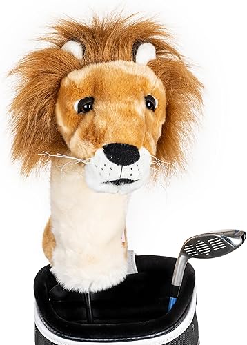 Daphne's Headcovers Lion Driver - Funda para la cabeza de conductor de primera calidad | Divertidas fundas para palos de golf | Protección elegante