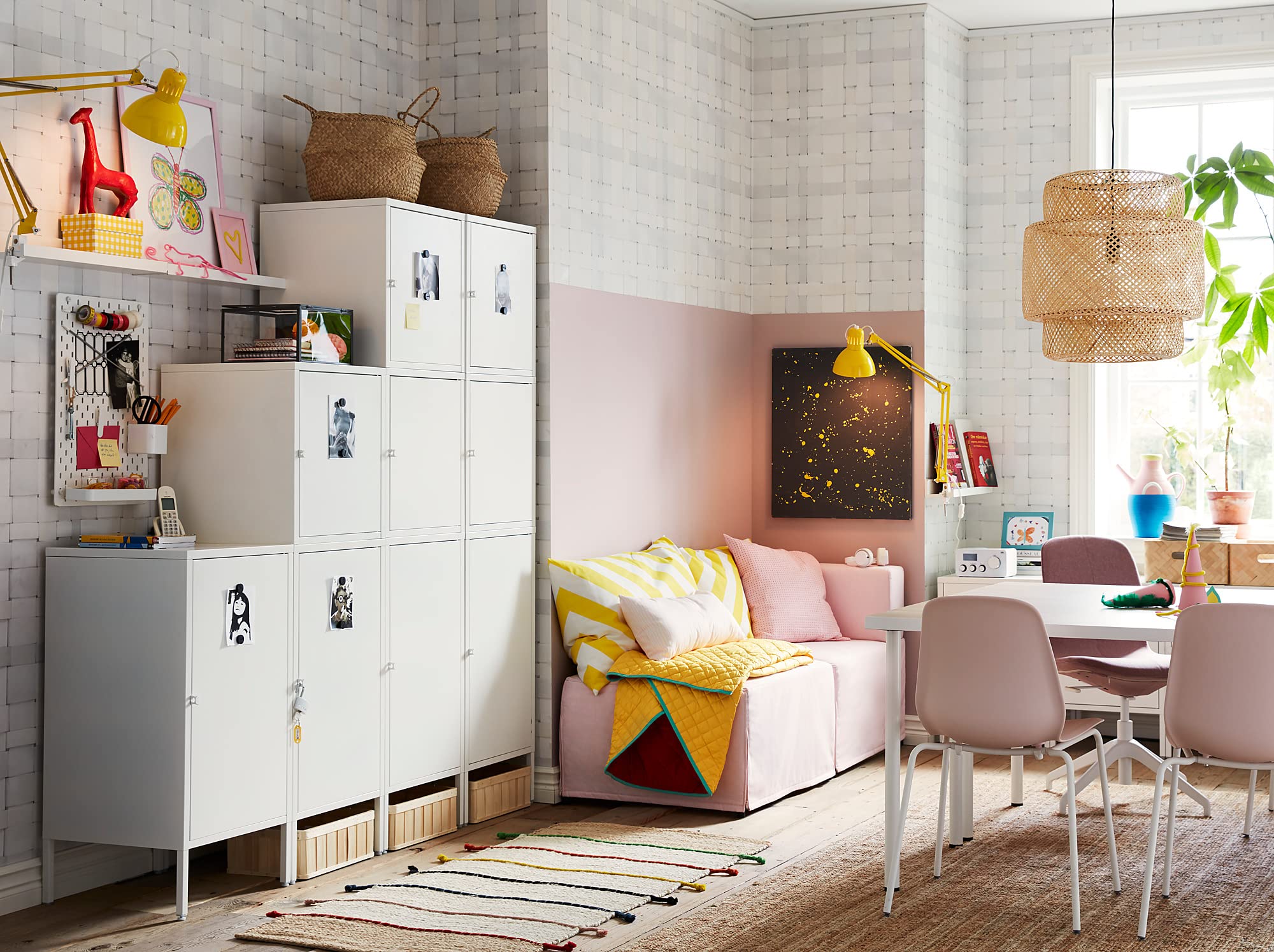 Ikea HÄLLAN Storage Combination with Doors 45 x 47 x 92 cm White