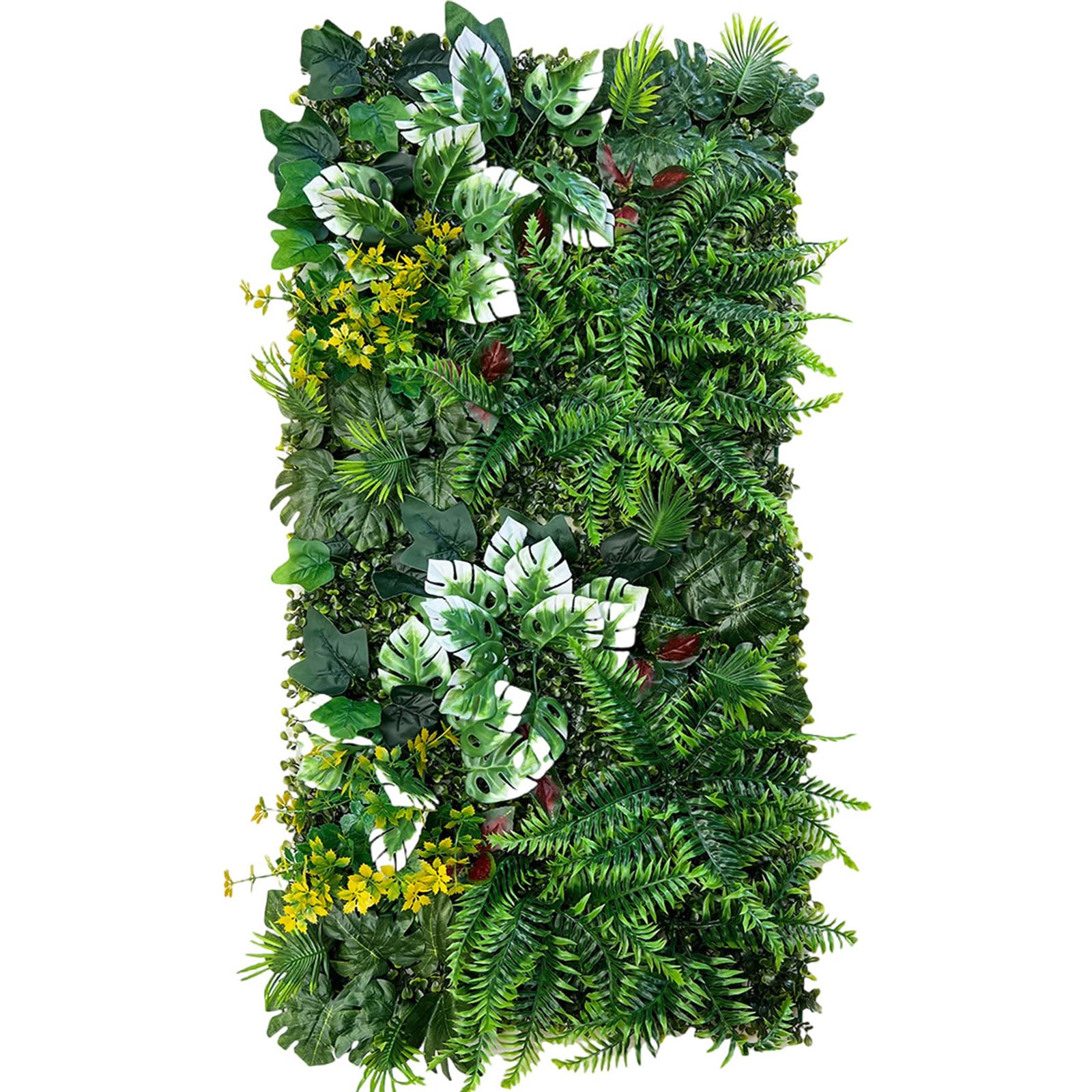 Generisch Künstliches grünes Wandpaneel, 50 cm x 100 cm, für den Innen- und Außenbereich, lebende Kunstpflanze, Wand für Zuhause, Garten, Büro, Geschäft, Café, Hochzeitsdekoration (J)