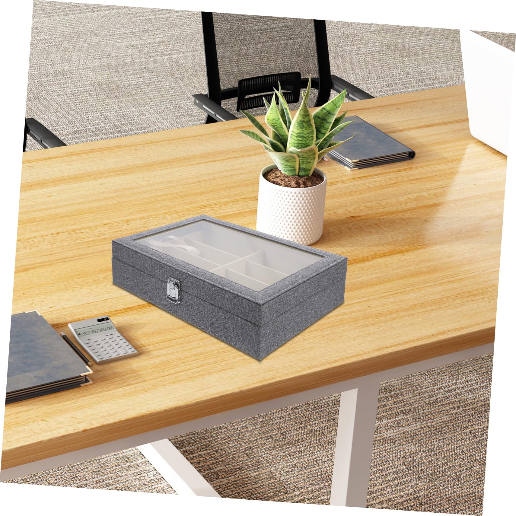 Organizer per Occhiali Scomparti Contenitore per Occhiali da Sole Design Semplice Ed per Uso Domestico e Commerciale