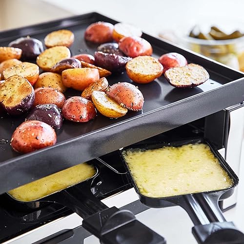 Miniatura 12 de GreenPan Electrics Healthy Ceramic antiadherente 3 en 1 parrilla reversible, plancha y raclette, sin PFAS, sirve hasta 8 personas para fiestas y