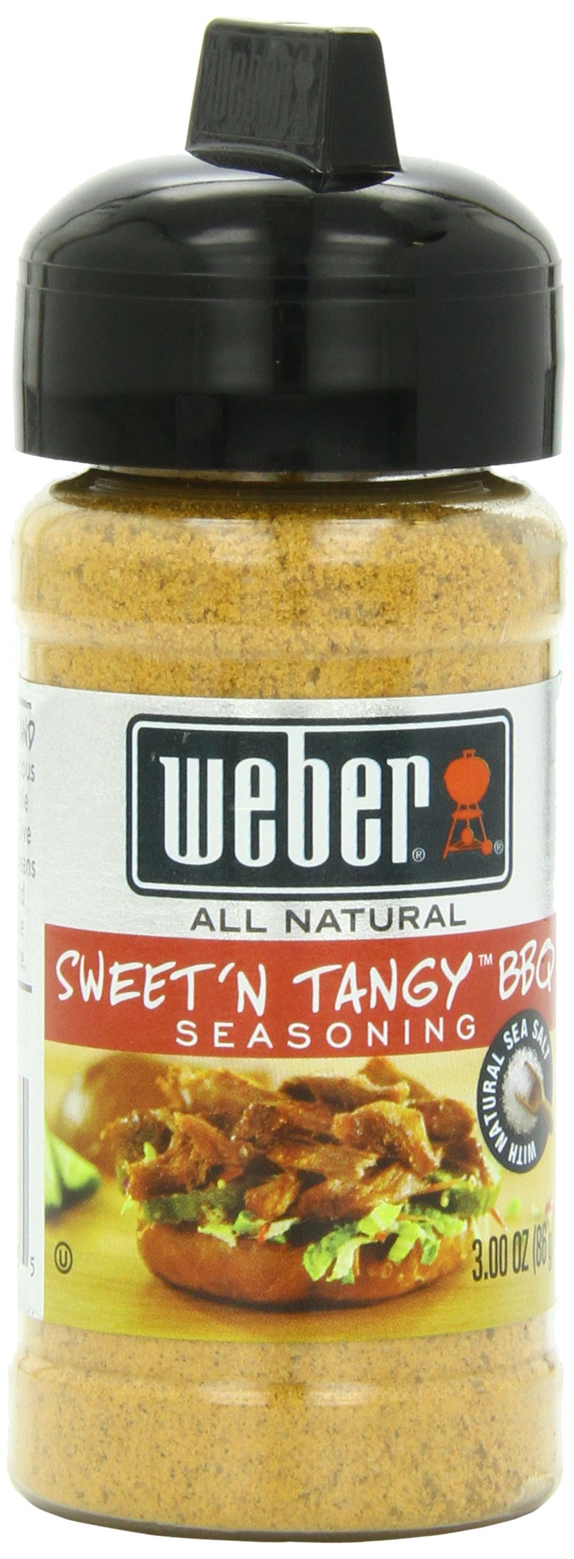 Weber Grill Seasoning Sweet'N Tangy BBQ, 3-Ounce (Pack of 6)