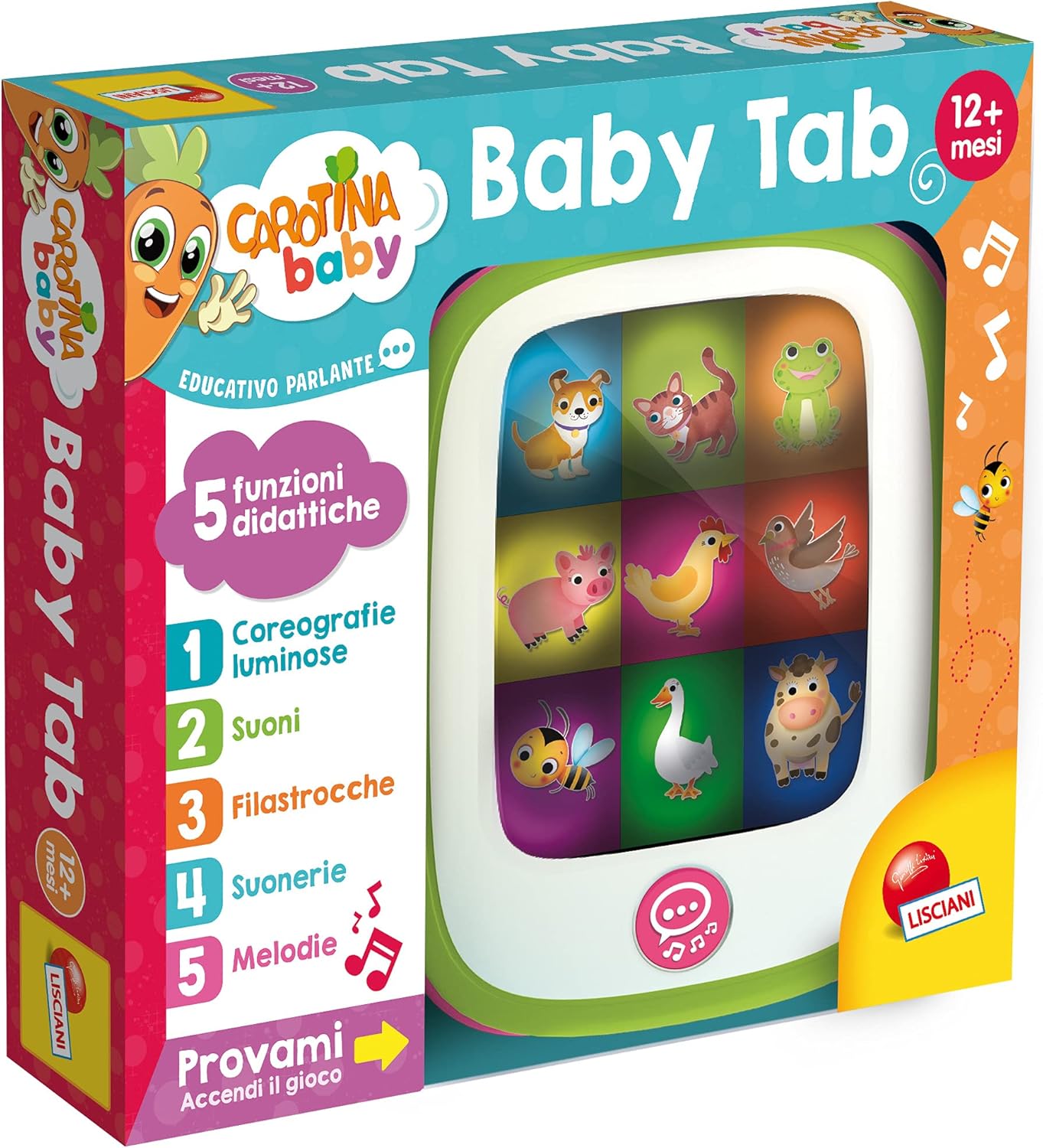 Liscianigiochi 95049 Carrot Baby Tab