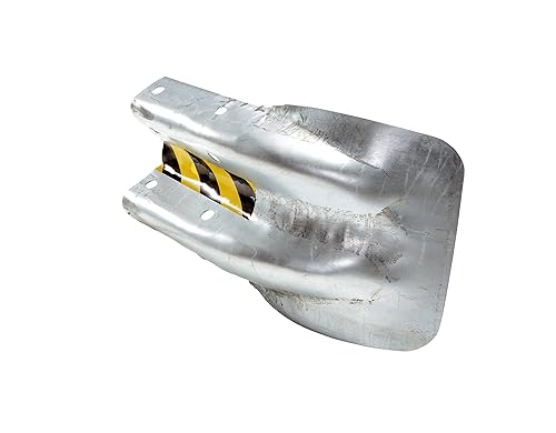 Vestil GR-H2R-TG - Protector de extremo acampanado de acero de 28-5/8 pulgadas x 9-5/8 pulgadas x 16-1/4 pulgadas para sistemas de rieles de