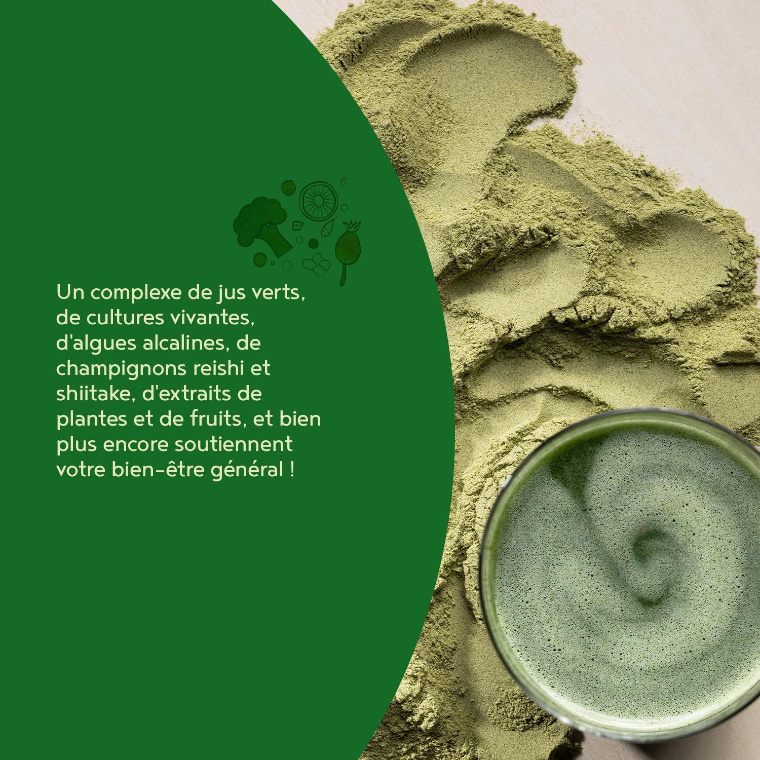 Greens Complex en Poudre 600g | Énergie & Immunité Mélange De Verts Végétalienne | Vitamines B1-B12, CoQ10, Moringa, Spiruline, Chlorella, Matcha | Green Superfoods Smoothie Powder | Alpha Foods