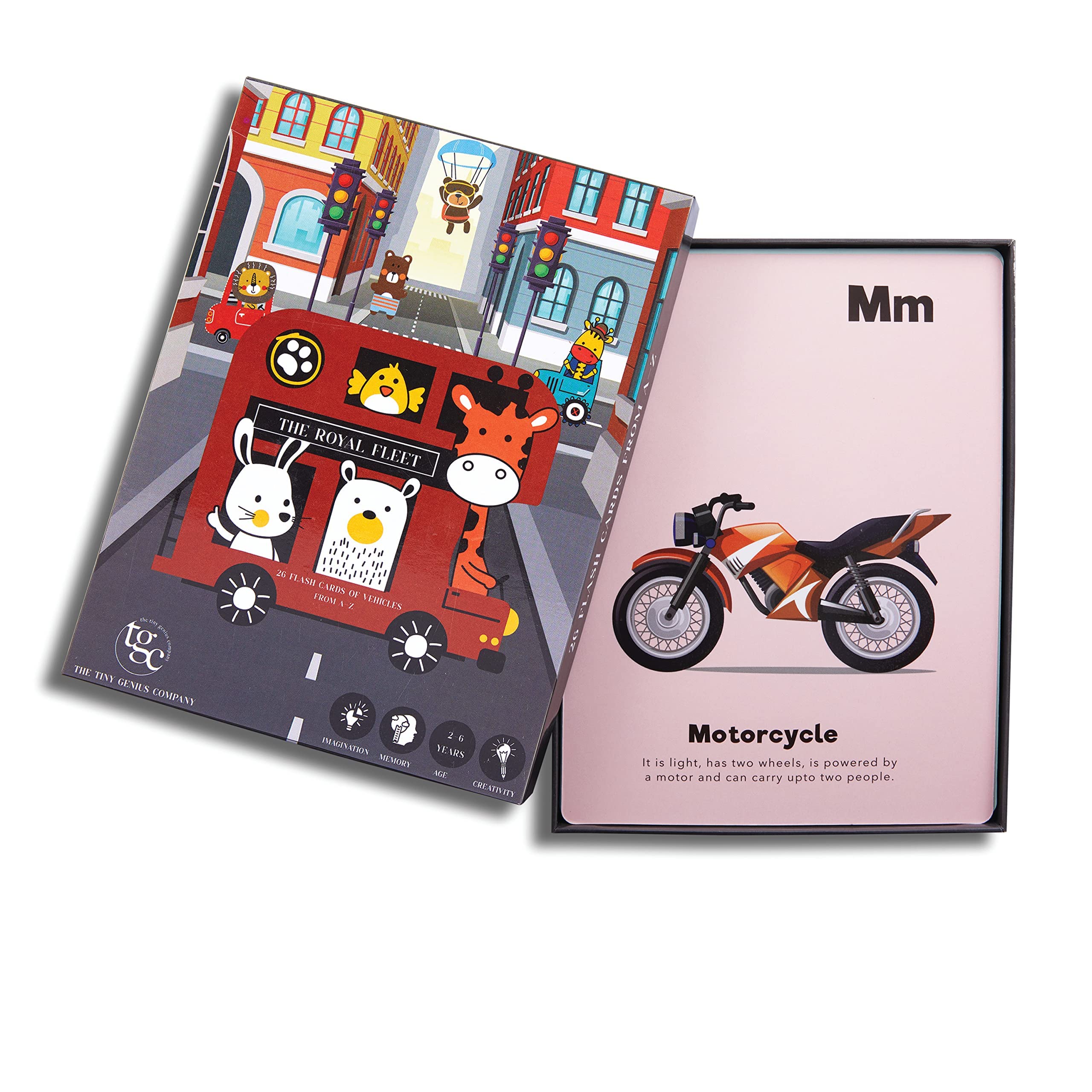 TGC Flash Cards for Preschool Learning | Royal Fleet - Set of 26 | Bright & Durable Flashcards for Toddlers, Kids & Infants (1–6 Years) | Educational Learning Toy & Gift for Boys & Girls