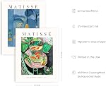 Haus and Hues Affiches esthétiques - Ensemble de 6 Matisse Wall Art, les imprimés, and Affiche d'exposition d'art, imprimé d'Art d'été (8" x 10", UNFRAMED)