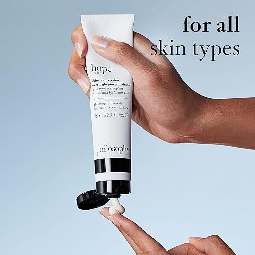 Miniatura 7 de Philosophy Hope in a Jar Skin Resurrection Overnight Power Hydrator - con ácido hialurónico y planta myramaze - revitaliza la piel para un brillo