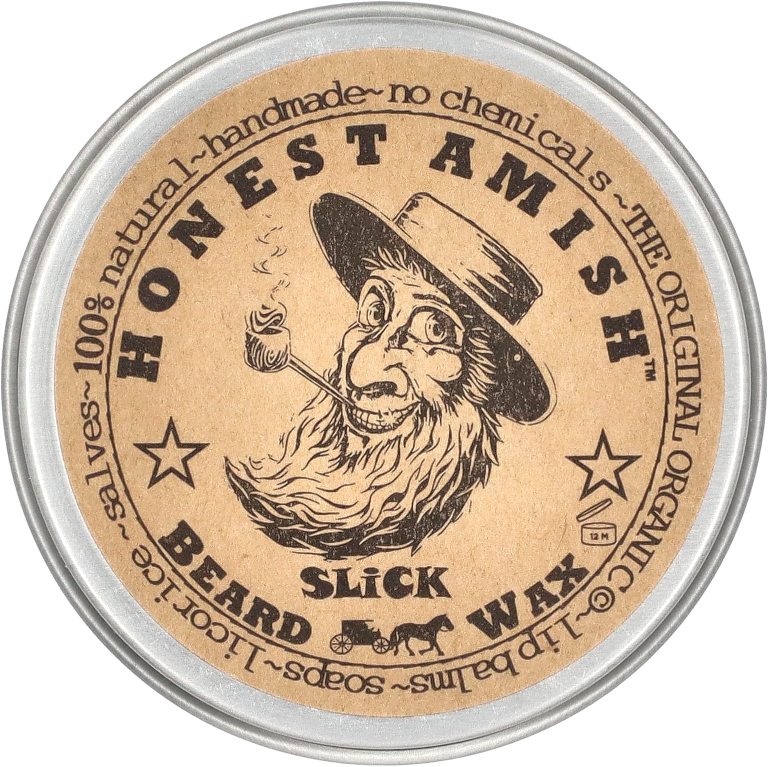Slick Beard Wax - All Natural and Organic - 2 ounce