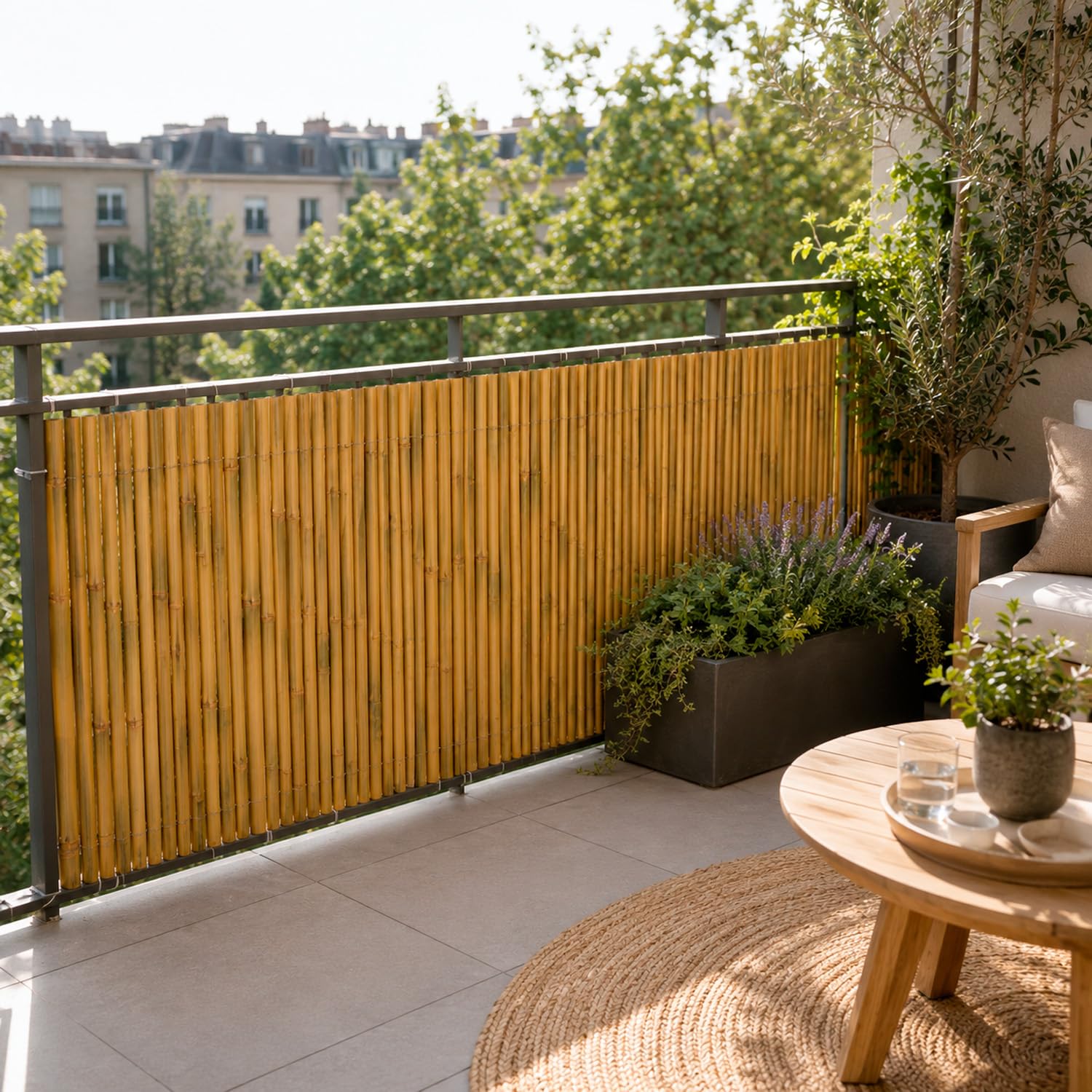 Arella In Bambù Naturale Per Recinzione E Copertura Da Esterno Schermatura Privacy Stuoia Canna Cannette Bamboo Ombreggiante Per Giardino Terrazza Balcone Gazebo 1x3 Metri