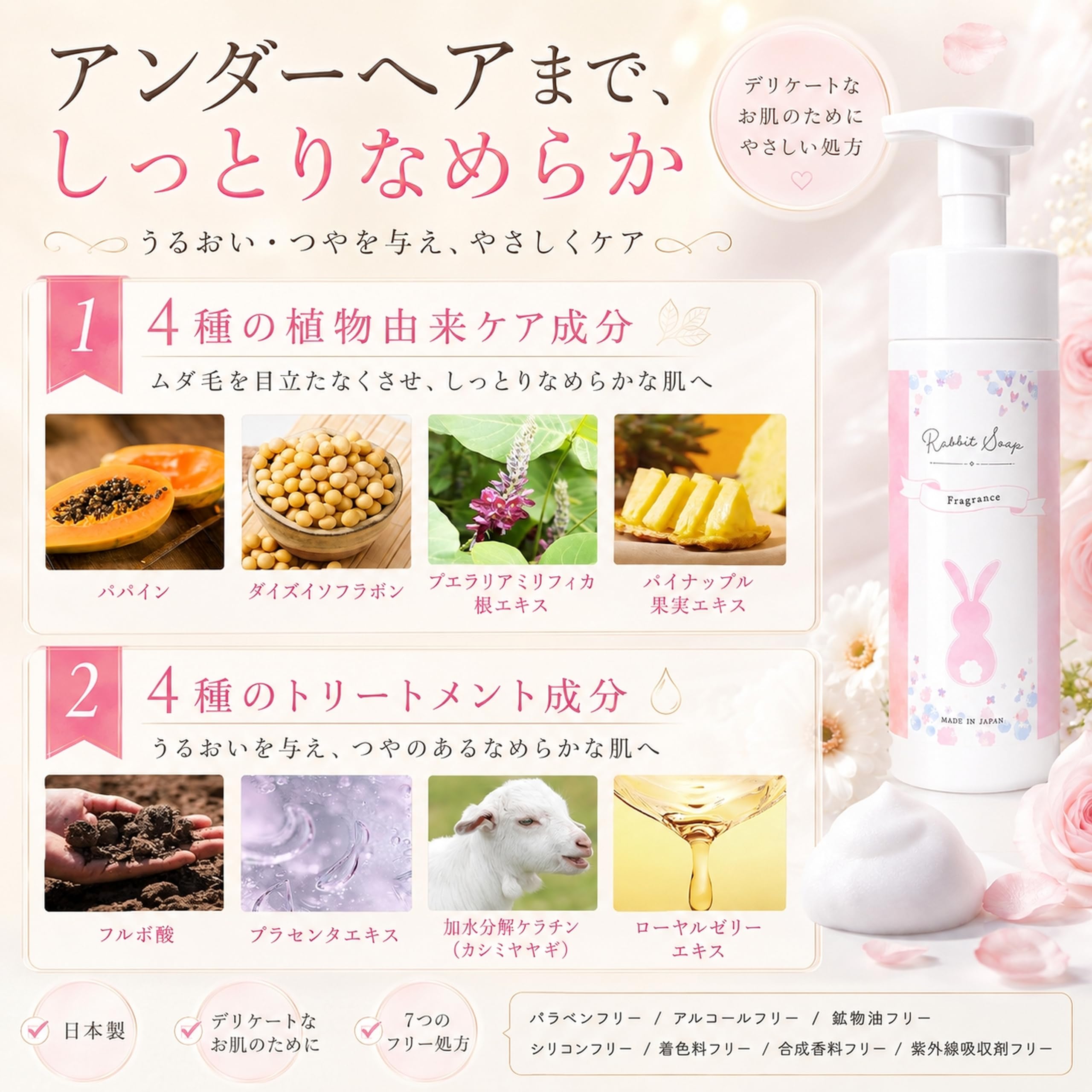 新品　ラビットソープ　5本セット　デリケート Amazon | ラビットソープ Rabbit soap デリケートゾーン アンダーヘア