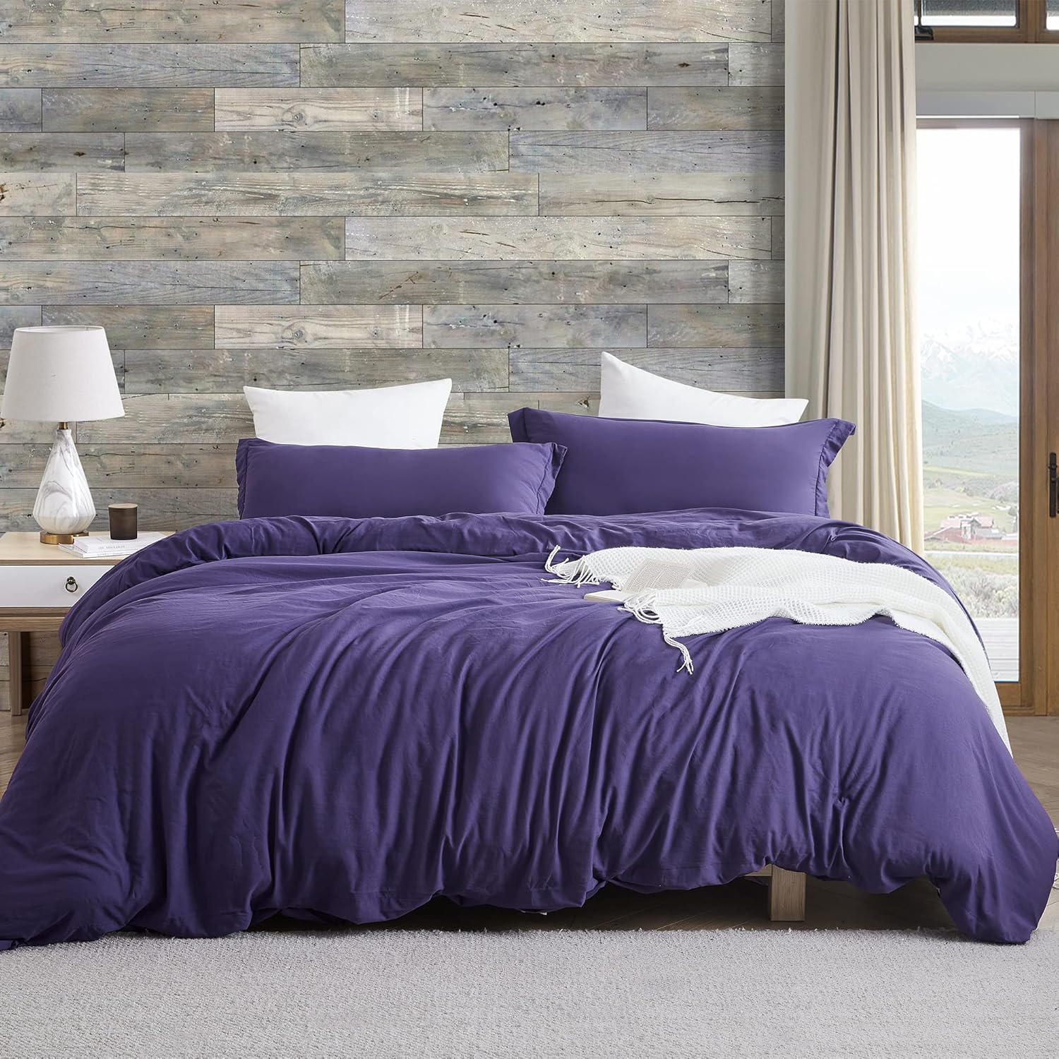 Byourbed Natural Loft® Oversized Queen Comforter Set - Purple Reign