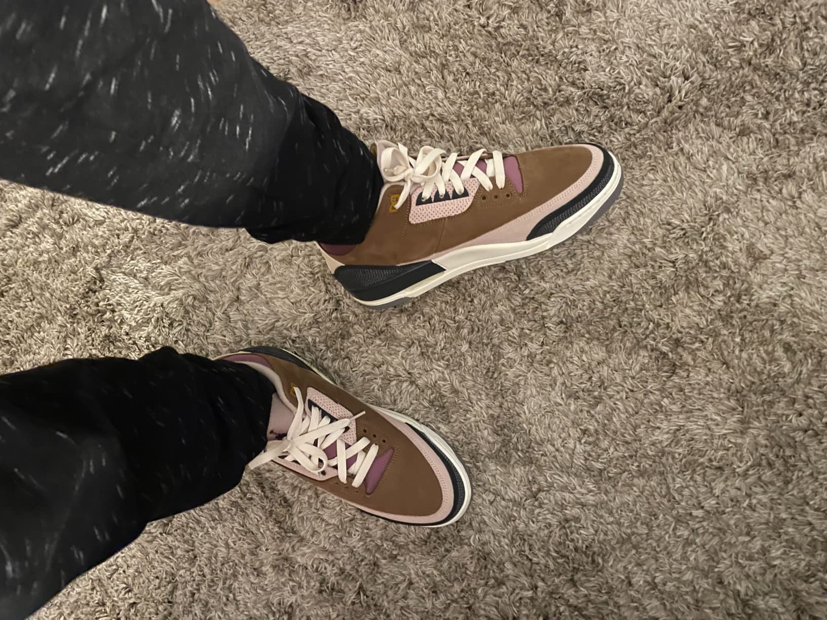 jordan 3 jth bio beige on feet