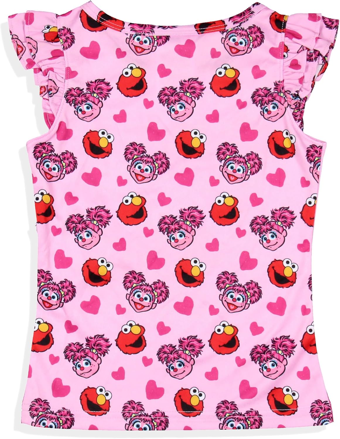 Sesame Street Girls' BFF Elmo Abby Cadabby Sleep Pajama Sleep Set Shorts - Image 5